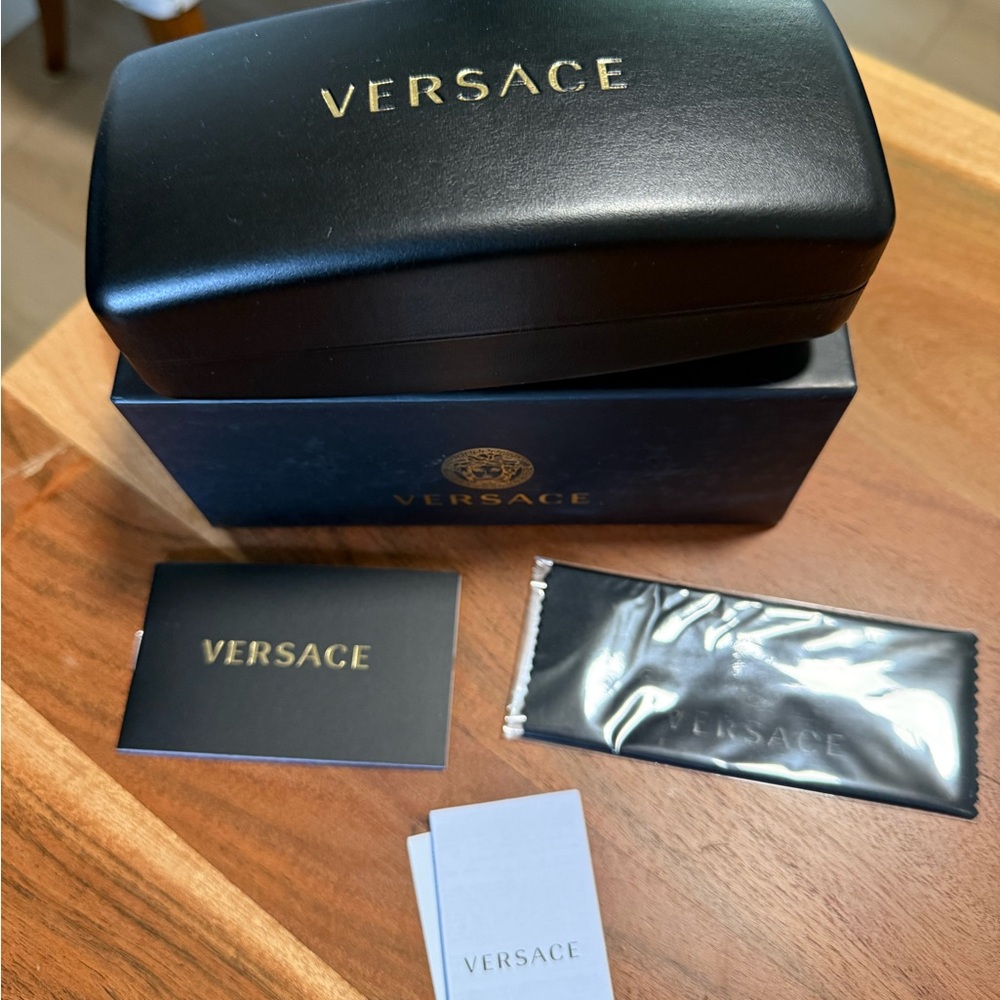 Versace sunglass box and case.